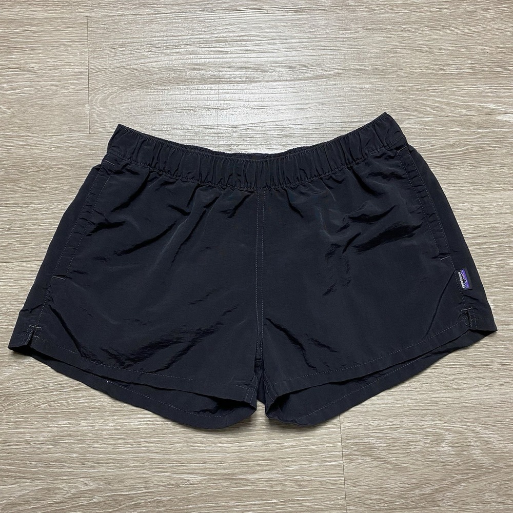Patagonia Barely Baggies Shorts Women's M Black Unlined 2.5" Inseam Nylon